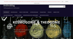 Desktop Screenshot of anthroblog.anthroweb.info
